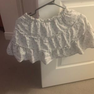 Blue and white skirt